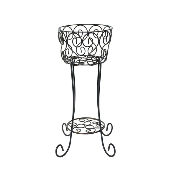 Rustic Arrow Wrought Iron Planter Stand 11041